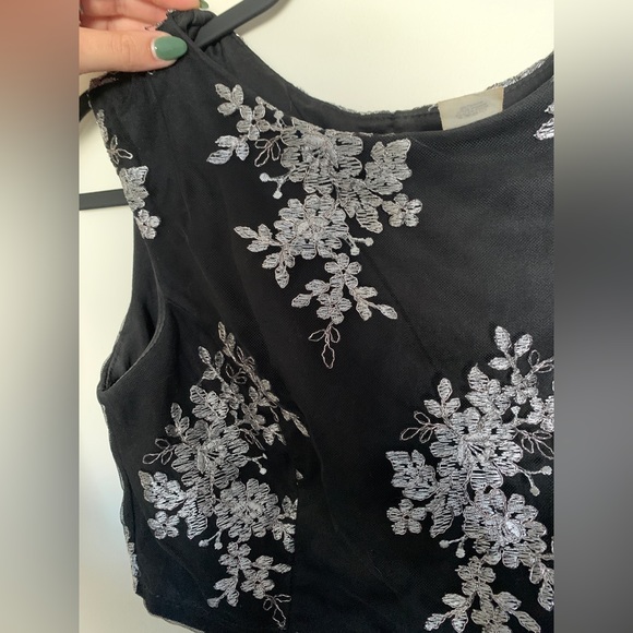 Two Piece La Scala High Low Formal Dress - Picture 3 of 3